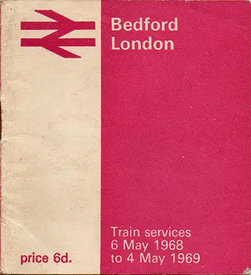 May 1968 Bedford - London timetable cover