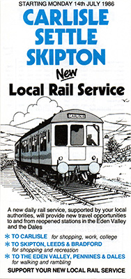 Carlisle - Settle - Skipton timetable front