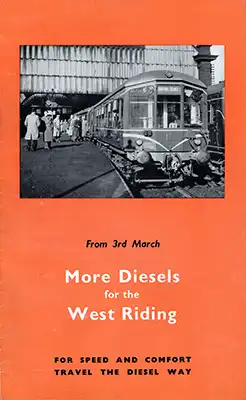 Cover of More Diesels for the West Riding June 1958 booklet