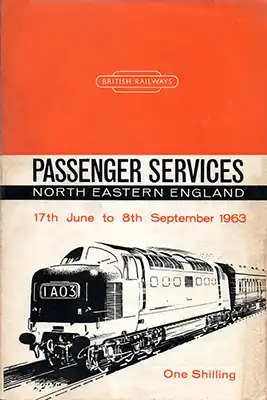 Cover of North Eastern Region June 1963 timetable