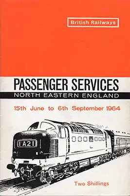 Cover of North Eastern Region June 1964 timetable