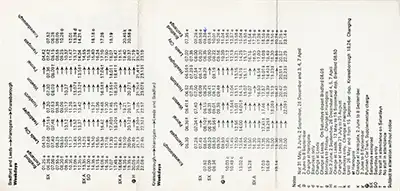 May 1975 Leeds - Harrogate - York timetable inside