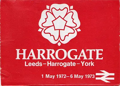 May 1972 Leeds - Harrogate - York timetable cover