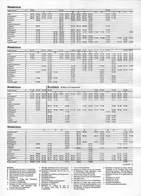 May 1979 Middlesbrough - Whitby timetable inside