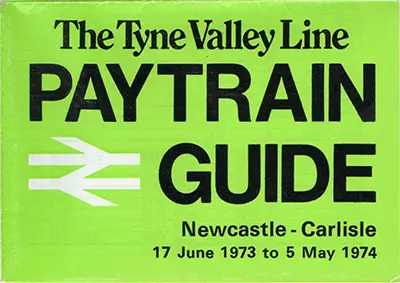 17 June 1973 timetable cover