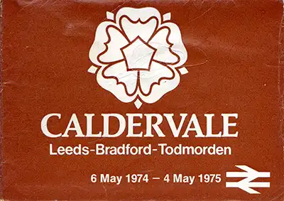 Cover of May 1974 Leeds-Bradford-Todmorden timetable