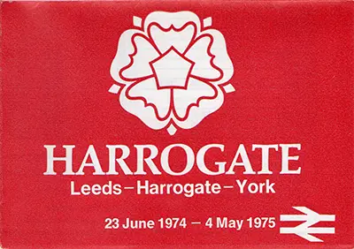 June 1974 Leeds - Harrogate - York timetable cover