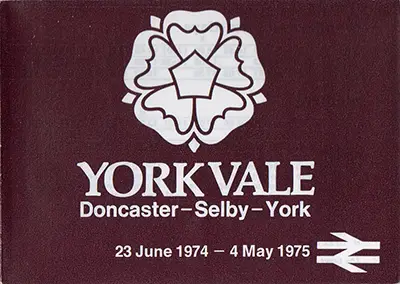 June 1974 York Vale timetable cover