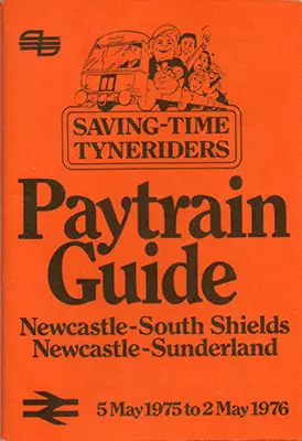 May 1975 Newcastle - South Shields and Sunderland timetable cover