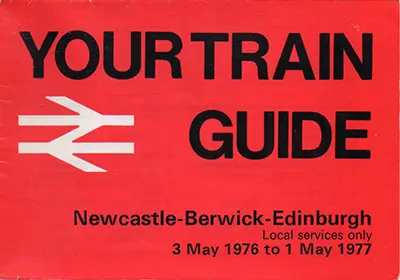 May 1976 Newcastle - Berwick - Edinburgh timetable cover