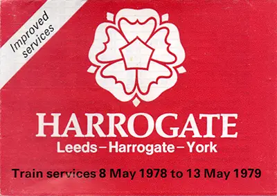 May 1978 Leeds - Harrogate - York timetable cover