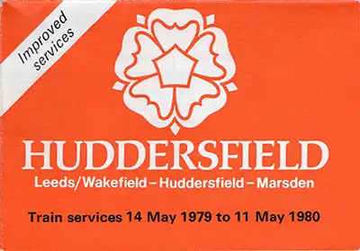 Cover of May 1979 Leeds/Wakefield-Huddersfield-Marsden timetable