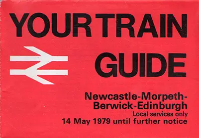 May 1979 Newcastle - Morpeth - Berwick - Edinburgh timetable cover