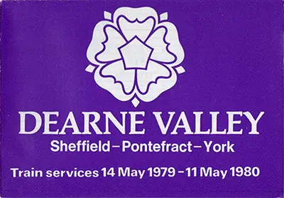 May 1979 Sheffield - Pontefract - York timetable cover