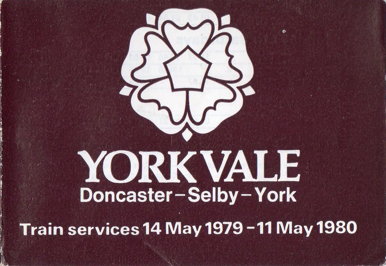 May 1979 York Vale timetable cover