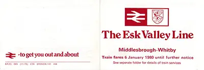 January 1980 Middlesbrough - Whitby fares outside
