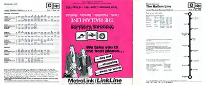 Outside of June 1981 Leeds - Sheffield timetable