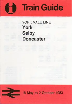 May 1983 York Vale timetable cover