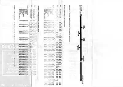May 1980 Cumbernauld - Glasgow timetable inside