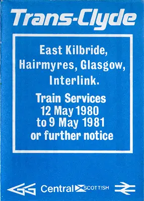 May 1980 Glasgow - East Kilbride timetable front