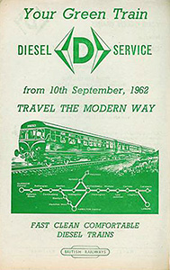 Lanarkshire Green Trains September 1962 timetable