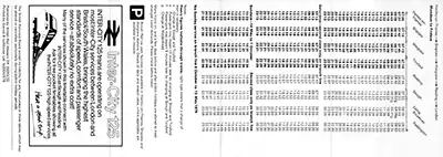 Inside of May 1978 Henley - Twyford - Paddington timetable