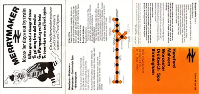 Outside of May 1979 Hereford - Birmingham timetable